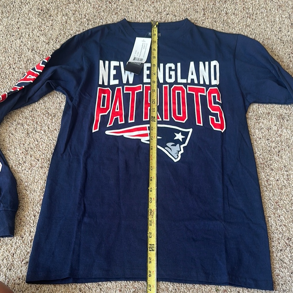 NFL New England Patriots Junk Food Clothing Long Sleeve Patriots Tee NWT - Picture 9 of 10